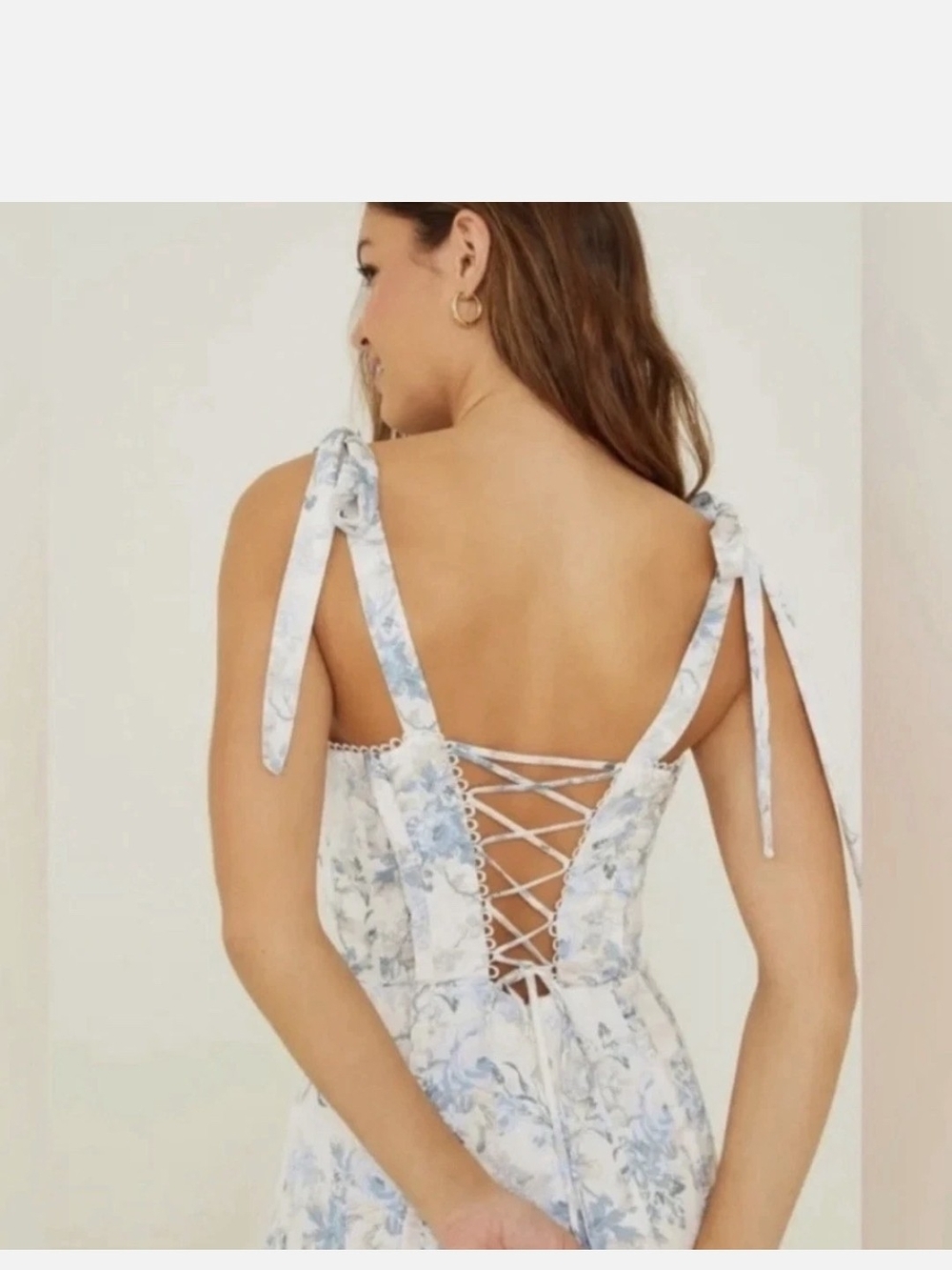 1 state blue and white dress Altar'd | Dresses | Altard State Floral Tieshoulder Maxi Womens dresses SIZE:USA 2 / EU 32 / UK 4 graduationdresses Blue Dresses for Women this dress is perfect